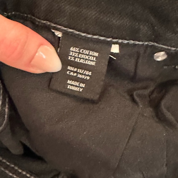 Rails NWT Topanga High Rise Straight Black Denim Jeans- Size 25 - Picture 7 of 7